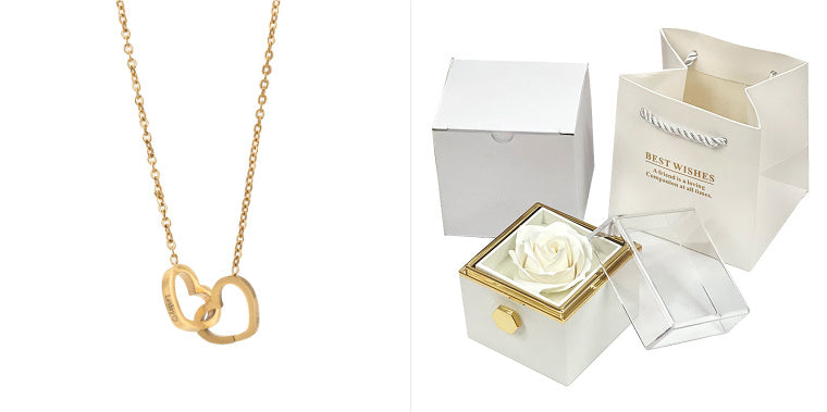 Rotating Rose Jewelry Gift Box