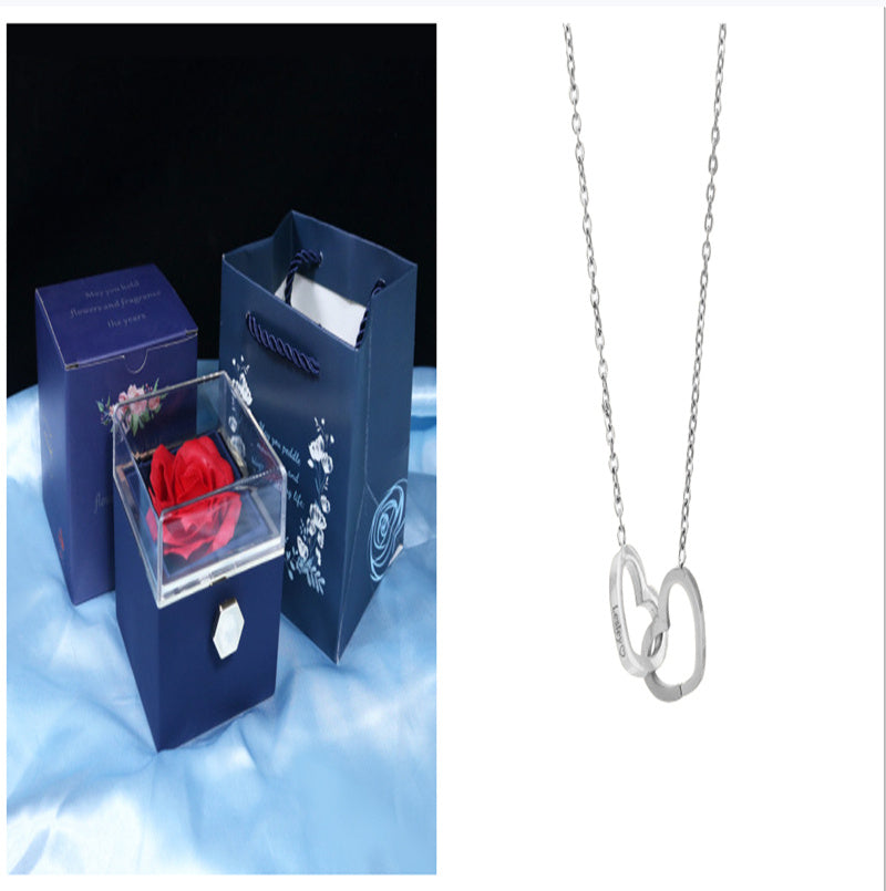 Rotating Rose Jewelry Gift Box