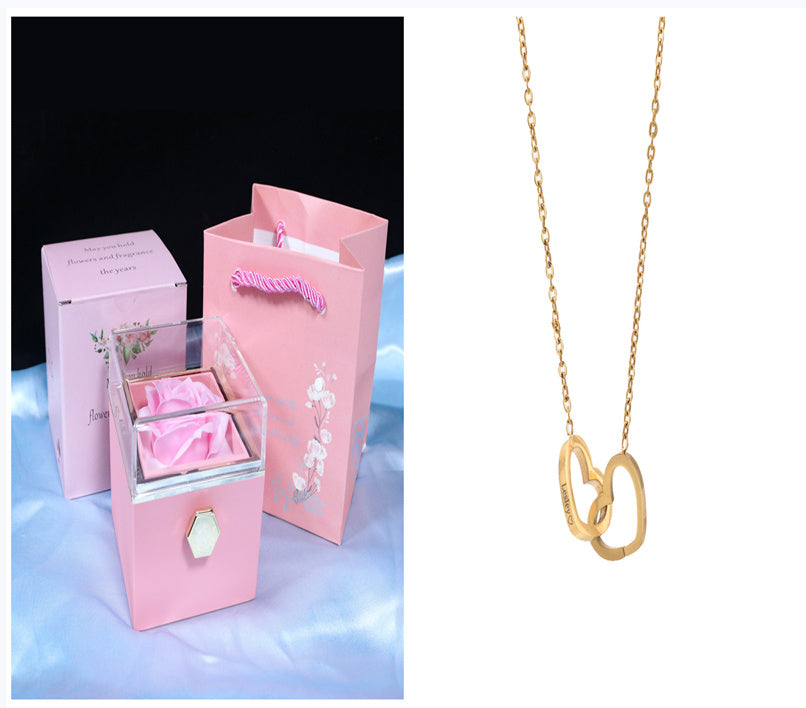 Rotating Rose Jewelry Gift Box