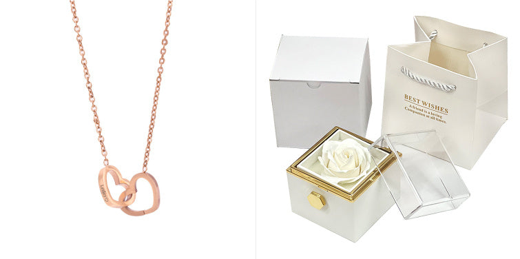 Rotating Rose Jewelry Gift Box