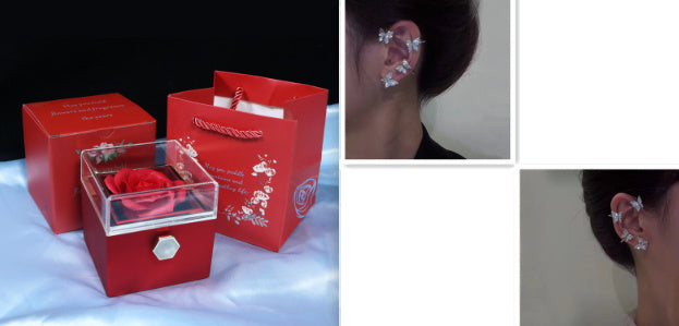 Rotating Rose Jewelry Gift Box