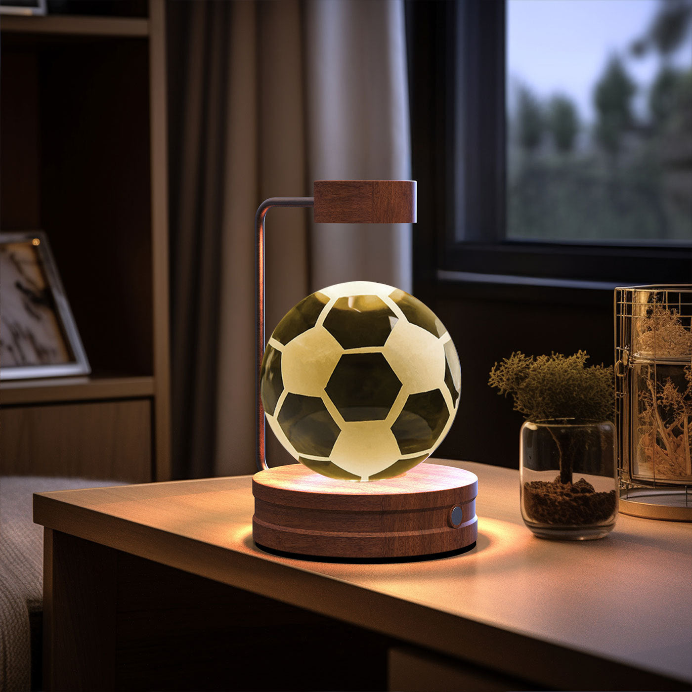 Dinosaur Crystal Ball Night Light – USB Bedside Lamp