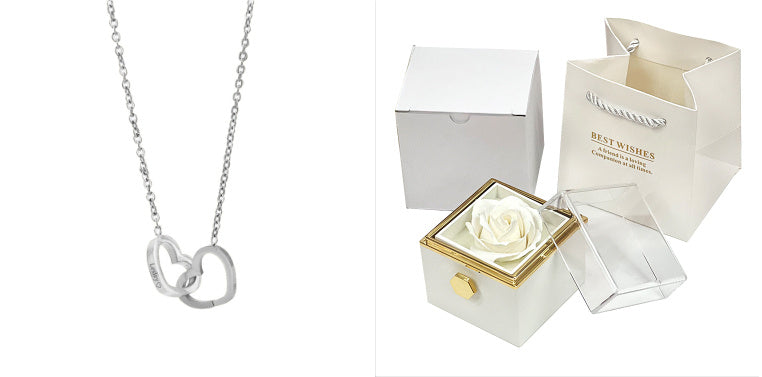 Rotating Rose Jewelry Gift Box