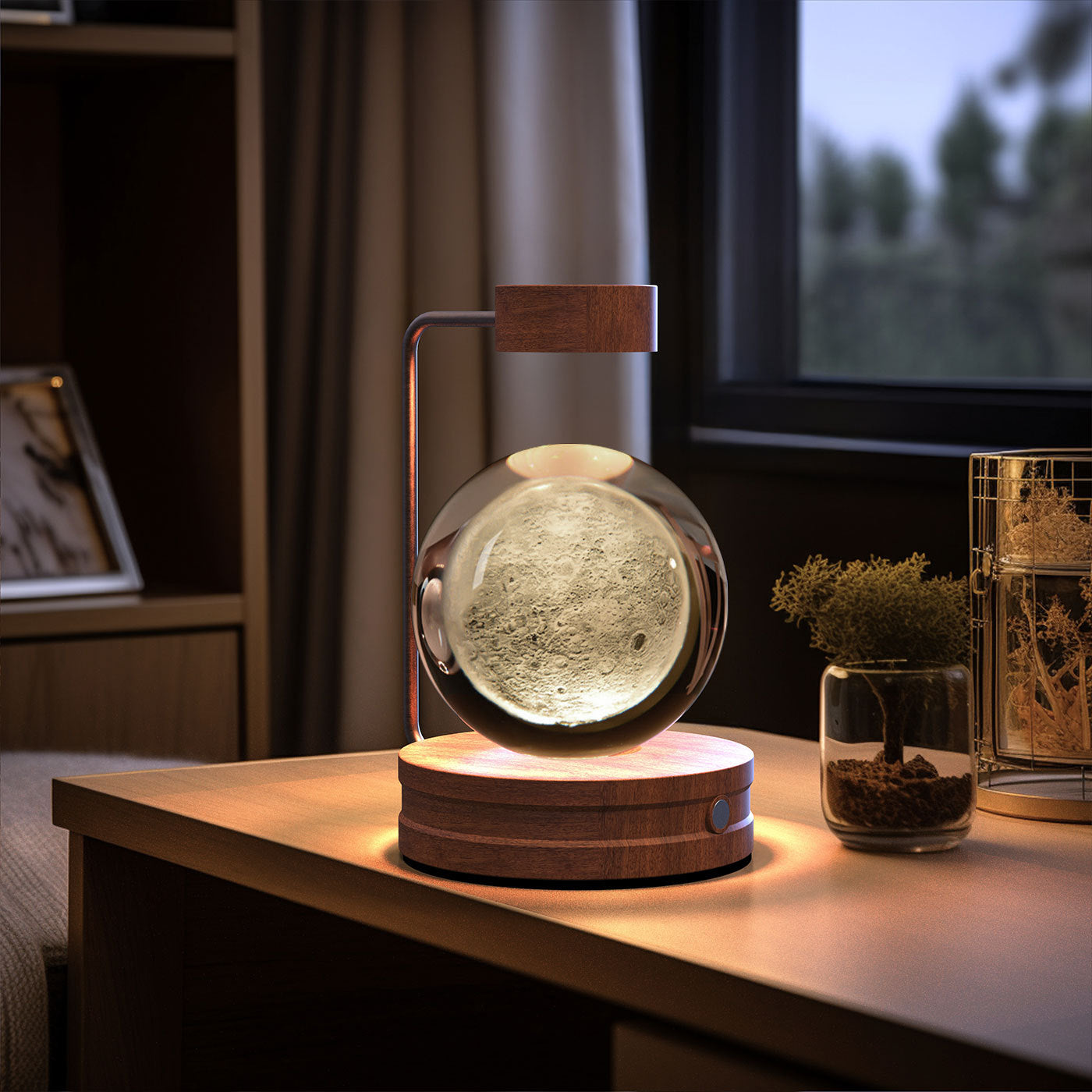 Dinosaur Crystal Ball Night Light – USB Bedside Lamp