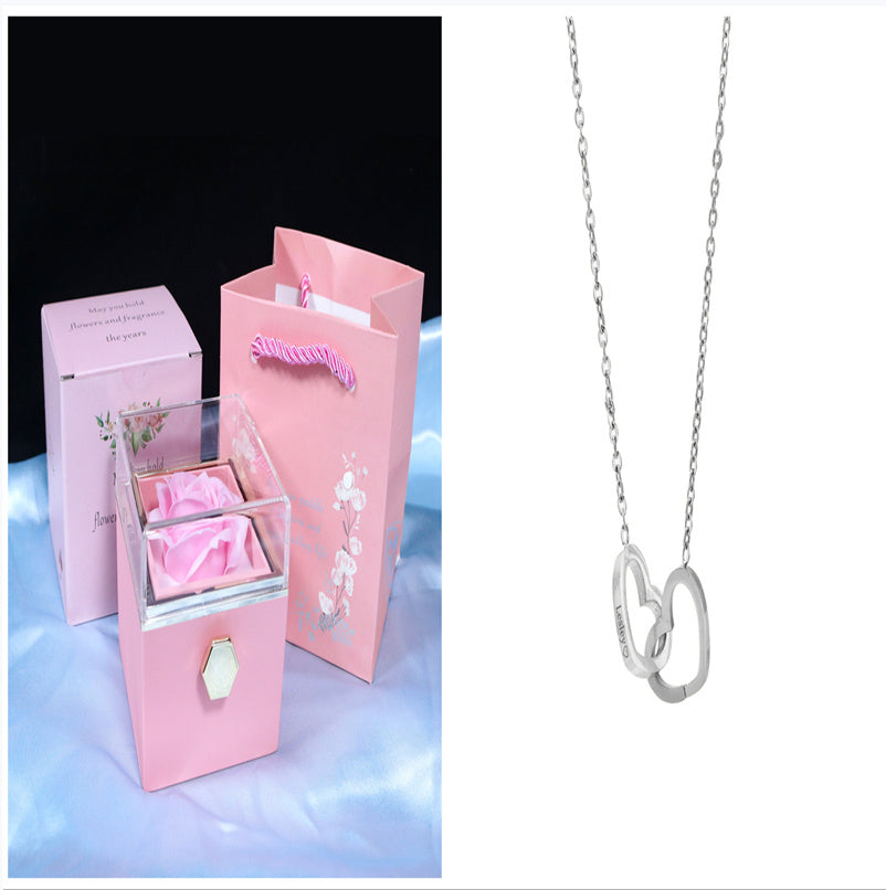 Rotating Rose Jewelry Gift Box